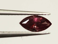 0,84 ct. marquise-vorm roze rozenkleur rodoliet-edelsteen - afbeelding 3 van  6