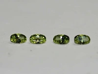 0,97ct. ovaal appelgroene peridoot-edelsteen