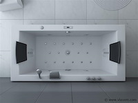 1 à 2 persoons whirlpool massagebad - half vrijstaand 183x90cm - afbeelding 2 van  16