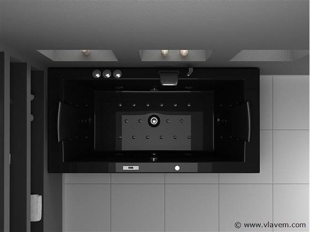 1 à 2 persoons whirlpool massagebad - half vrijstaand 183x90cm - afbeelding 5 van  16