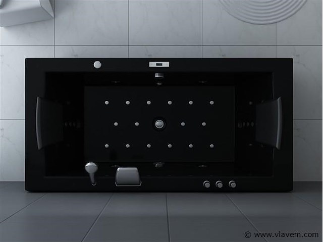 1 à 2 persoons whirlpool massagebad - half vrijstaand 183x90cm - afbeelding 8 van  16