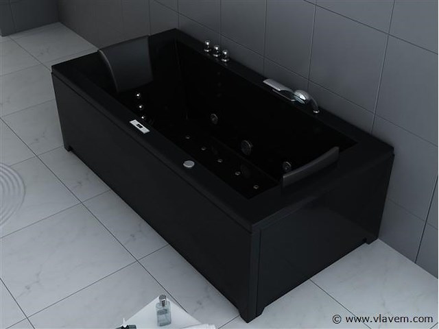 1 à 2 persoons whirlpool massagebad - half vrijstaand 183x90cm - afbeelding 10 van  16