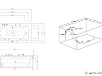 1 à 2 persoons whirlpool massagebad - half vrijstaand 183x90cm - afbeelding 13 van  16
