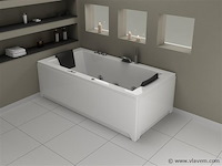1 à 2 persoons whirlpool massagebad - half vrijstaand 183x90cm - afbeelding 14 van  16