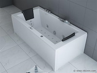1 à 2 persoons whirlpool massagebad - half vrijstaand 183x90cm - afbeelding 16 van  16