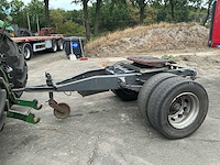 1-assige converter dolly met hydraulisch hefbare koppelschotel en dubbellucht - afbeelding 1 van  9