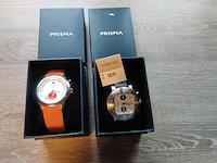 1 dames en 1 heren horloge prisma - afbeelding 1 van  6