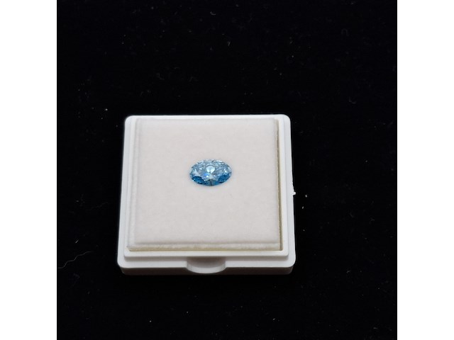 1= diamant, 2.009 karaat (gecertificeerd) , fancy vivid blue (lg584377897) - afbeelding 6 van  9