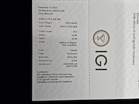 1= diamant, 2.009 karaat (gecertificeerd) , fancy vivid blue (lg584377897) - afbeelding 9 van  9