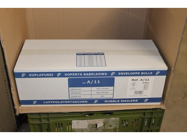 1 doos verzendenveloppen doos a 200 stuks 1000x165 in ds 30 - afbeelding 2 van  7