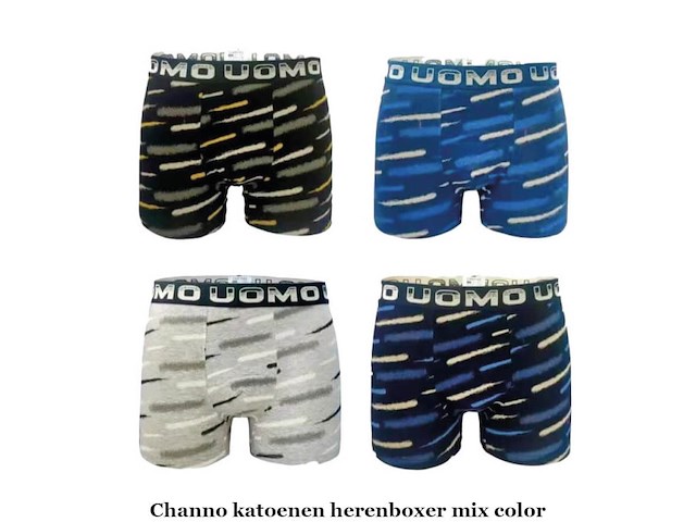 1 ex channo katoenen heren boxer donker blauw maat 3xl (doos o) - afbeelding 1 van  3