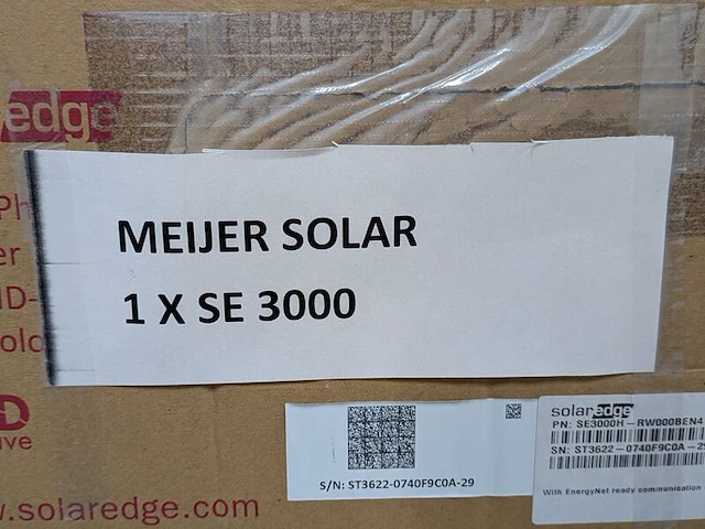 1-fase omvormer met hd-wave technologie, solaredge, se3000h - afbeelding 3 van  4