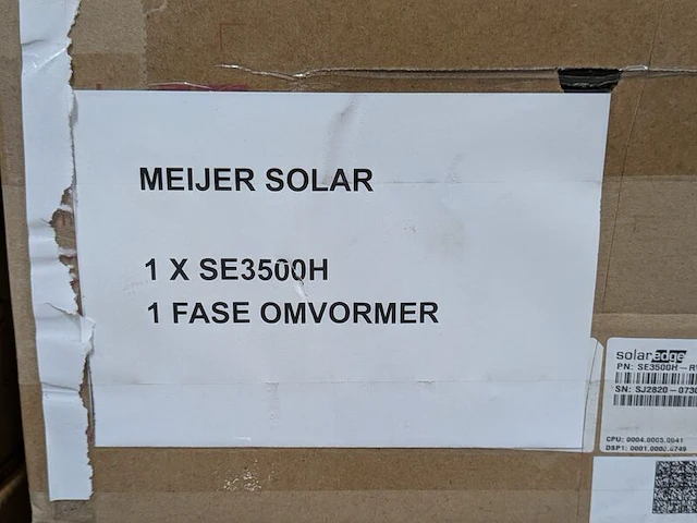 1-fase omvormer met hd-wave technologie, solaredge, se3500h - afbeelding 3 van  4