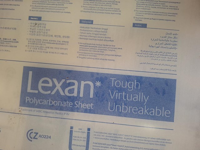1 lot lexaan plaaten .plexi transparant. - afbeelding 3 van  4