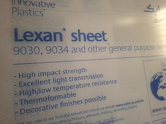 1 lot lexaan plaaten .plexi transparant. - afbeelding 4 van  4