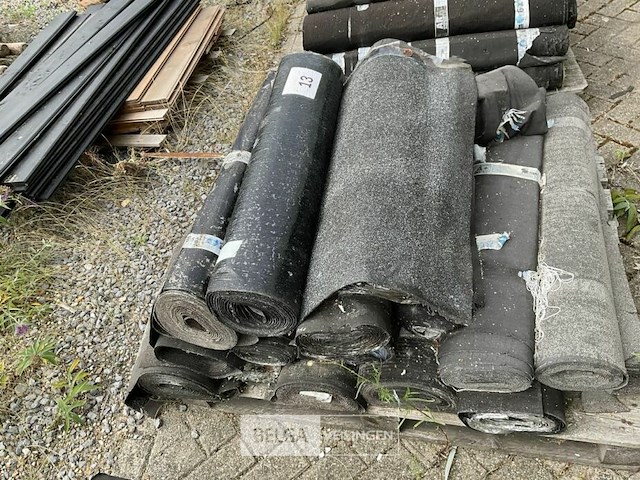 1 pallet diverse rollen bitumineuze dakbedekking - afbeelding 2 van  2