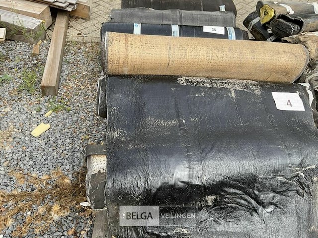 1 pallet diverse rollen bitumineuze dakbedekking - afbeelding 1 van  2
