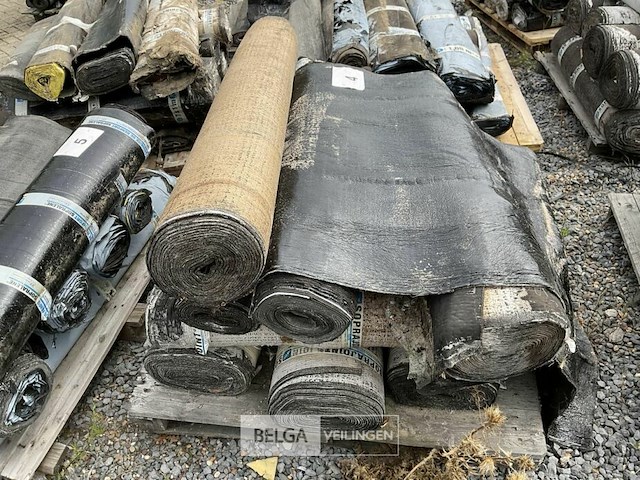 1 pallet diverse rollen bitumineuze dakbedekking - afbeelding 2 van  2