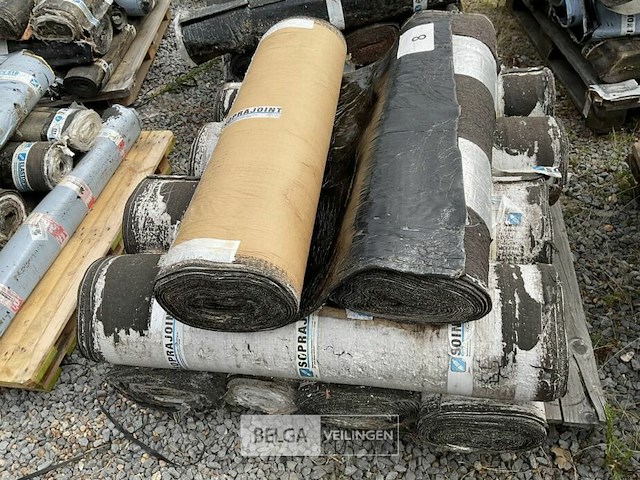 1 pallet diverse rollen bitumineuze dakbedekking - afbeelding 2 van  2
