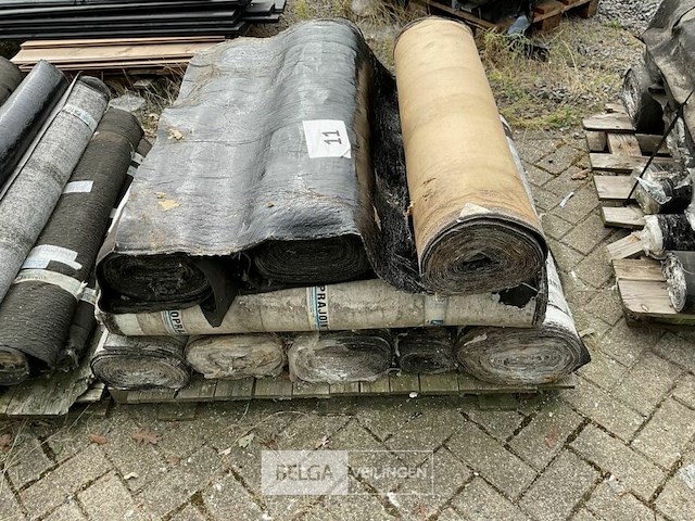 1 pallet diverse rollen bitumineuze dakbedekking - afbeelding 2 van  2