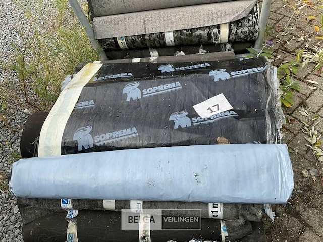 1 pallet diverse rollen bitumineuze dakbedekking - afbeelding 2 van  2