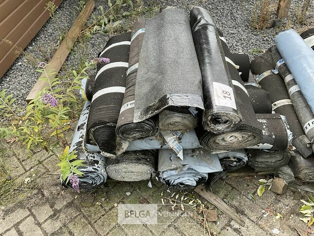 1 pallet diverse rollen bitumineuze dakbedekking - afbeelding 2 van  2