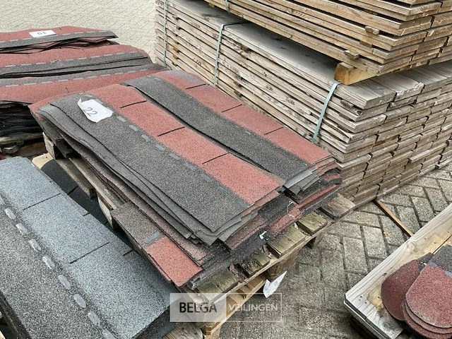 1 pallet diverse rollen bitumineuze dakbedekking - afbeelding 2 van  2