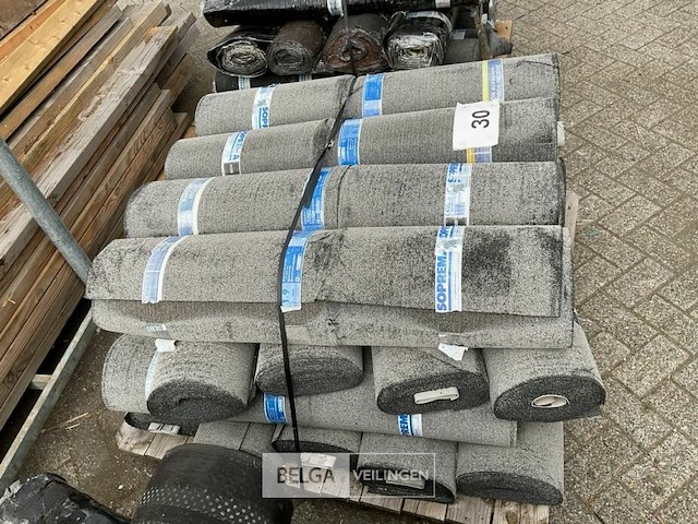 1 pallet diverse rollen bitumineuze dakbedekking - afbeelding 2 van  2