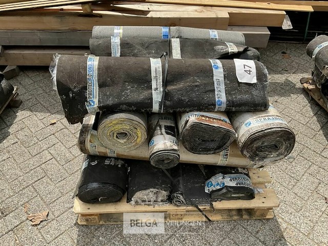 1 pallet diverse rollen bitumineuze dakbedekking - afbeelding 2 van  2