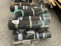 1 pallet diverse rollen bitumineuze dakbedekking - afbeelding 1 van  2