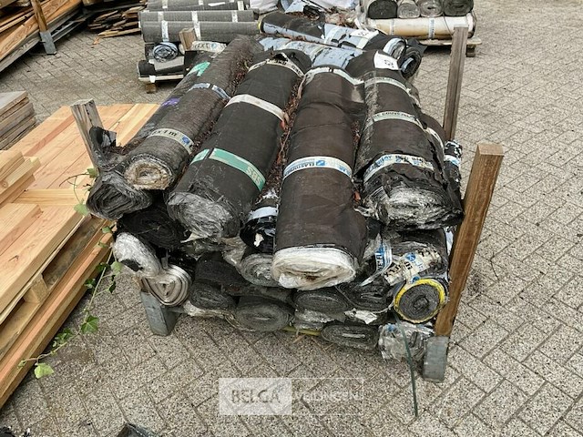 1 pallet diverse rollen bitumineuze dakbedekking - afbeelding 2 van  2
