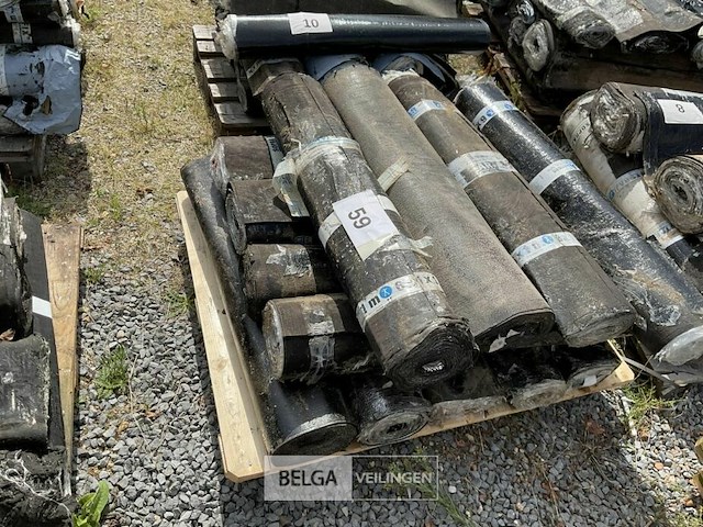 1 pallet diverse rollen bitumineuze dakbedekking - afbeelding 2 van  2