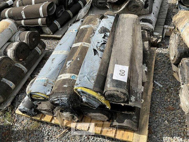 1 pallet diverse rollen bitumineuze dakbedekking - afbeelding 2 van  2