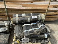 1 pallet diverse rollen bitumineuze dakbedekking - afbeelding 1 van  2