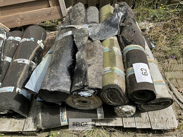 1 pallet diverse rollen bitumineuze dakbedekking - afbeelding 2 van  2