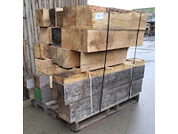 1 pallet eiken rest stukken 200 x 200 mm, ca 1m3 - afbeelding 1 van  5