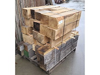 1 pallet eiken rest stukken 200 x 200 mm, ca 1m3 - afbeelding 4 van  5