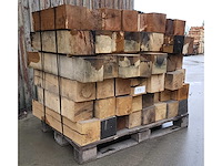1 pallet eiken reststukken 150 x 150 mm, ca 1m3 - afbeelding 3 van  6