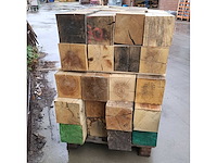 1 pallet eiken reststukken 200 x 200 mm, ca 1m3 - afbeelding 2 van  6