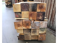 1 pallet eiken reststukken 200 x 200 mm, ca 1m3 - afbeelding 6 van  6