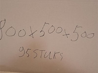 1 pallet kartonnen plooidozen 80x50x50 - afbeelding 2 van  2