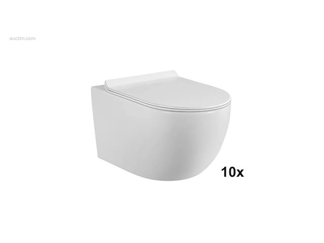 1 partij toiletten - wit - super flush -... - afbeelding 1 van  4