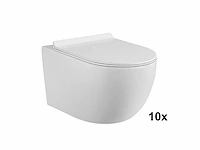 1 partij toiletten - wit - super flush -...