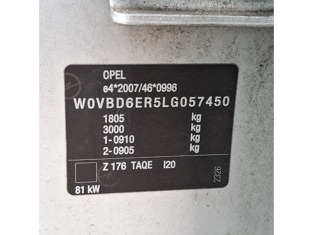 1 personenauto, opel, astra - afbeelding 36 van  45