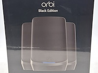 1 router systeem, netgear, orbi black - quad band wifi 6e mesh system - afbeelding 1 van  6