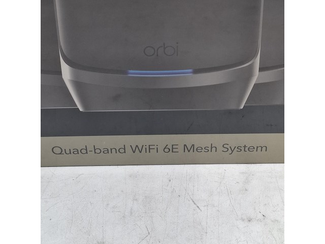 1 router systeem, netgear, orbi black - quad band wifi 6e mesh system - afbeelding 2 van  6