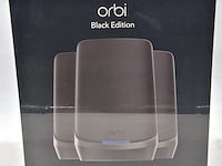 1 router systeem, netgear, orbi black - quad band wifi 6e mesh system - afbeelding 1 van  6