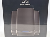 1 router systeem, netgear, orbi black - quad band wifi 6e mesh system - afbeelding 1 van  6