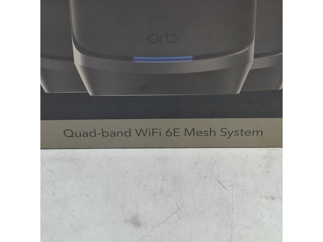 1 router systeem, netgear, orbi black - quad band wifi 6e mesh system - afbeelding 2 van  6