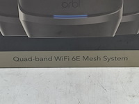 1 router systeem, netgear, orbi black - quad band wifi 6e mesh system - afbeelding 2 van  6